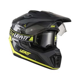 Casco enduro LEATT ADV 7.5 Polymer Hi-Viz nero giallo con maschera 2.5
