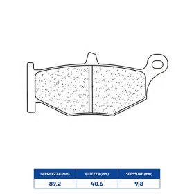 Plaquettes de frein arrière CL BRAKES 1163RX3 en composé fritté pour SUZUKI