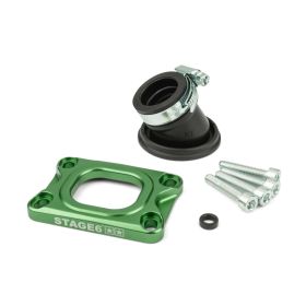 Collettore aspirazione STAGE6 360° verde per DELL ORTO/CP