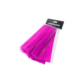 Set von 80 Voca Racing polierten Urethan-Pink-Radabdeckungen