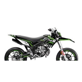 Kit d'autocollants verts Stage6 pour Derbi X-treme 2011-2017