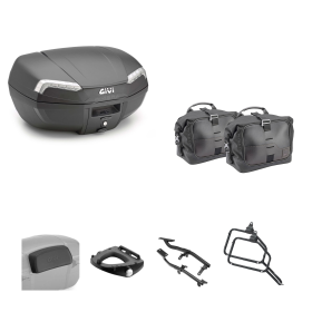 GIVI RIVIERA TECH Top Case CORIUM Smoky Black 46/13L für HONDA X-ADV