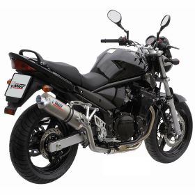 MIVV Silencieux Haut Ovale Slip-on Approuvé en Acier Inoxydable pour SUZUKI GSF 650 Bandit