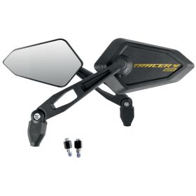 Coppia Specchietti Street Nero con logo Oro YAMAHA TRACER 9 GT+