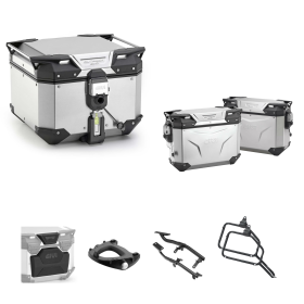 GIVI EVO SMART Aluminium Top Case Gepäck Grau 42/37-33L für KOVE 800X PRO