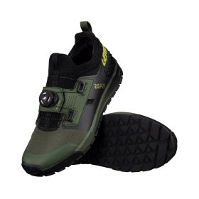LEATT ProFlat 2.0 MTB Shoes spinach green with RideGrip™ Pro and WaffleGrip Pro