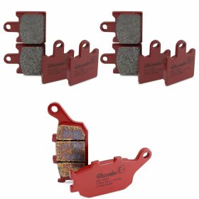 BREMBO Bremsbeläge Kit 4 vordere Paare SA und 1 hinteres Paar SP für KAWASAKI