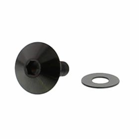 JMP Edelstahlschraube Senkkopf M5x0,8 16mm schwarz eloxiert