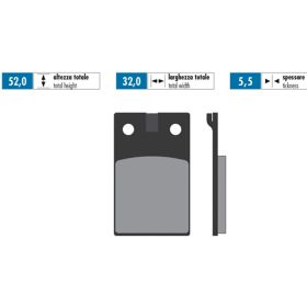 POLINI ORIGINAL brake pad pair 52x32x5.5 mm