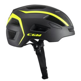 Casque de Vélo Homologué CGM 854G VIALE BICO Jaune Fluo Mat Graphite