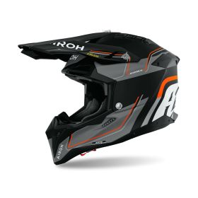 AIROH AVIATOR 3 LEADER Matte Orange Cross Helmet
