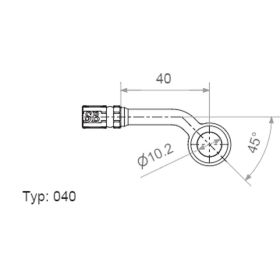 Raccordo ad anello JMT TYP040 oro 10mm 45S