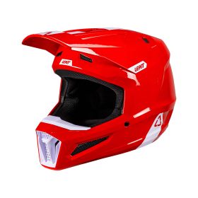 LEATT Moto 2.5 Motocross helmet red white