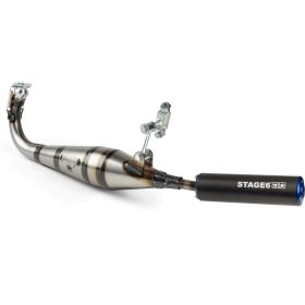 Marmitta completa STAGE 6 STREETRACE terminale blu/nero per Peugeot 103 Spx