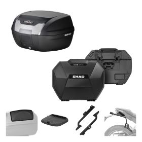 SHAD Complete kit SH40 black and SH38X carbon for CFMOTO 800 MT-X