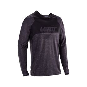 Maillot motocross LEATT Moto 4.5 Lite Stealth noir gris filet élastique