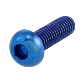 Vite disco freno SIP M6x20mm blu anodizzato in titanio per Vespa PX'98/MY