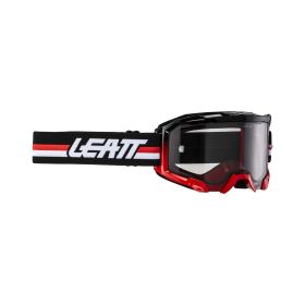 Masque cross LEATT Velocity 4.5 rouge noir lentille fumée 58%