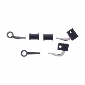 JMP 2 Stahlbremsleitungen HBF-2019-H-MBK Schwarz für Honda CB 650 FA ABS