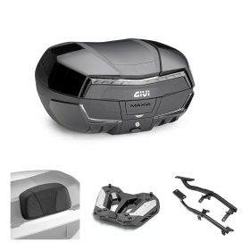 GIVI MAXIA 5 TECH schwarzes rauchiges Topcase-Kit 58L für YAMAHA TRACER 7