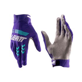 LEATT Moto 2.5 X-Flow Summer gloves purple blue grey breathable