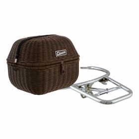 SIP Classic Dark Brown Basket Kit with Included Luggage Rack