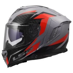 Casco integrale LS2 FF818 STORM III DYNAMO grigio rosso