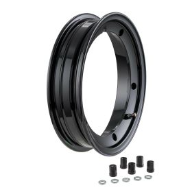 SIP 2.0 Tubeless Rim 2.10x10 5.5 202mm Glossy Black for Vespa 50/125/PV