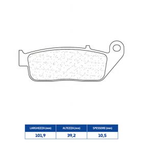 CL BRAKES 3097MSC Bremsbelagsatz gesinterte Verbindung