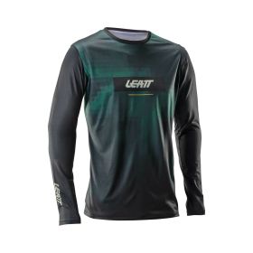 LEATT Gravity 1.0 MTB Anzug Enduro Schwarz/Grün/Grün Aerodynamisches Trikot Hose