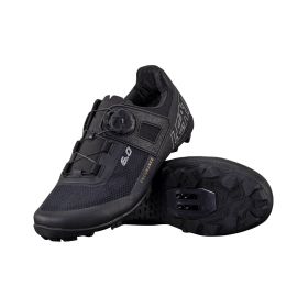 LEATT ProClip 6.0 Endurance MTB Shoes Black with Polymer Upper RideGrip Sole