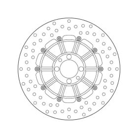 Disco freno fisso BREMBO 68B407D3 serie oro acciaio inox D.285 spessore 5mm 4 fori per BMW