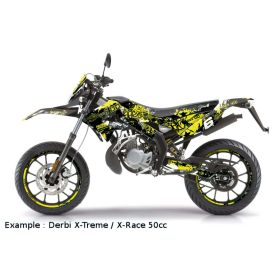 Coprisella Full Covering Stage6 giallo/nero per Derbi Xtreme
