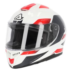 Integralhelm ACERBIS Krapon 22.06 Weiß, Rot, Schwarz glänzend