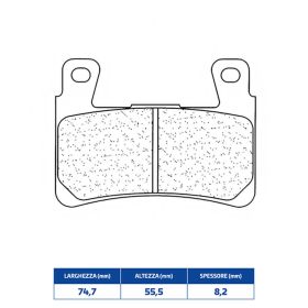 CL BRAKES 2711C60 Rennbremsbelagsatz vorne für HONDA