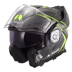 Casco Modulare Reversibile LS2 FF901 ADVANT-X CARBON Future II Giallo Hi-Viz