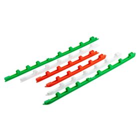 Kit 6 listelli pedana SIP Italian Style in gomma verde/bianco/rosso