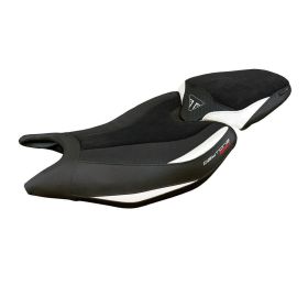 Seat cover Reims Velvet Ultragrip WH with logo for TRIUMPH daytona 660