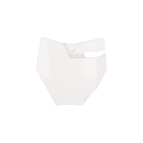 Support de numéro avant blanc ACERBIS