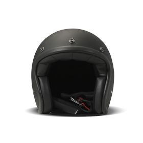 Jet Helm Cafe Racer DMD RETRO Schwarz Matt