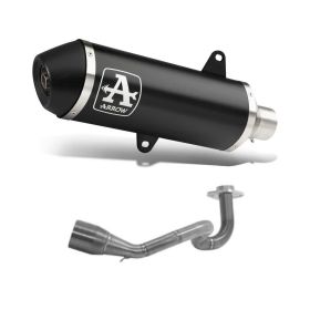 ARROW Urban Dark Aluminium Slip-On Renn-Auspuff für Piaggio Vespa GTS 125 i.e 2017-2018