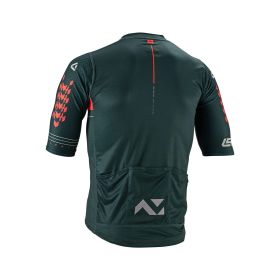 Maglia MTB LEATT Endurance 6.0 racing verde ventilata UPF 50 3 tasche