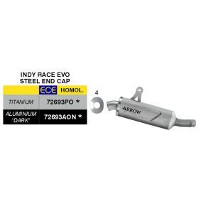 ARROW Slip-On Auspuff homologiert Indy Race EVO Titan für Voge Valico 800DSX Rally