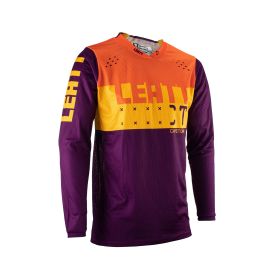 Maillot motocross LEATT Moto 4.5 Lite Indigo violet orange filet élastique