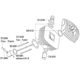 POLINI Thermogruppenhub 42 75,96cc Aluminiumzylinder