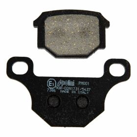 Paire de plaquettes de frein POLINI ORIGINAL 88,15x49,1x7,8/56,1x36,1x10,2 mm