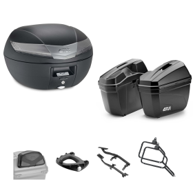GIVI V40 TECH Top Case Kit E22 Smoked Black 40/22L for SUZUKI DL V-STROM