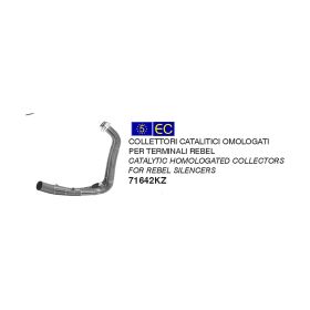 ARROW Jet-Race Nichrom Exhaust Kit with End Cap and Collector Kit for Yamaha Tracer 700