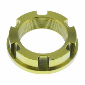 Écrou d'axe de roue JMP M30x1 en titane doré