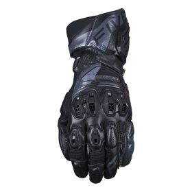 Motorcycle Gloves Racing FIVE RFX1 EVO Summer Leather Black Dark Gray
